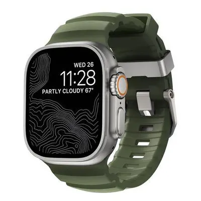 Řemínek Nomad Rocky Point Band pro Apple Watch 46/49 mm - Lesní/přírodní