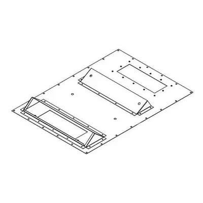 Triton Redukce pro montáž klimatizace X1, X2 600x800 na šířku rozv. II. RAL7035, šedá, RAC-RV-X6