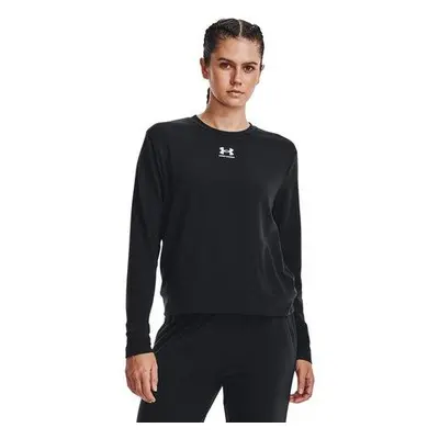 Under Armour Dámská froté mikina Rival Terry Crew black XL, Černá