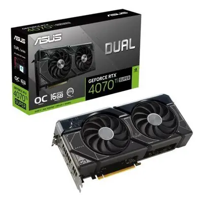 ASUS VGA NVIDIA GeForce RTX 4070 Ti SUPER DUAL OC 16G, 16G GDDR6X, 3xDP, 1xHDMI, 90YV0KF3-M0NA00