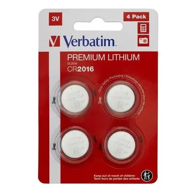 VERBATIM Lithium baterie CR2016 3V 4 Pack