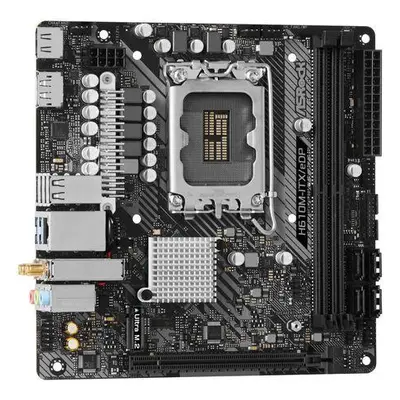 ASRock H610M-ITX/eDP / LGA1700 / Intel H610 / 2x DDR4 / HDMI / DP / M.2 / WiFi / Mini-ITX, 90-MX