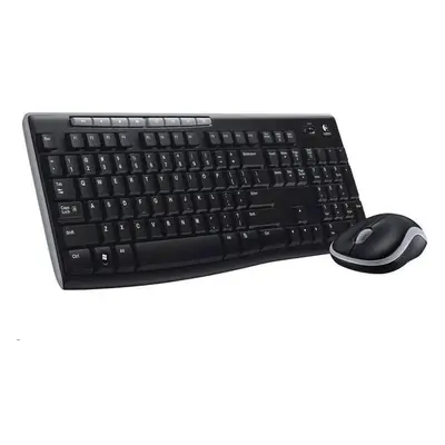 Logitech set MK270/ Bezdrátová klávesnice + myš/ 2.4GHz/ USB přijímač/ CZ/ černý, 920-004527