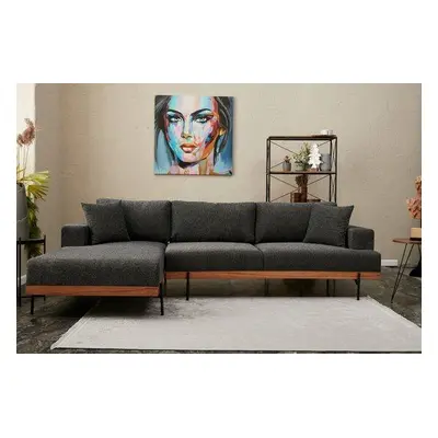 Atelier del Sofa Corner Sofa Liva Left - Anthracite