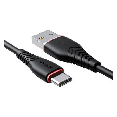 Kabel USB na USB-C VFAN Anti-Break X01, 3A, 1m (černý)