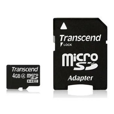 Transcend microSDHC 4 GB Class 4 TS4GUSDHC4