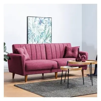 Atelier del Sofa 3-Seat Sofa-Bed Aqua - Claret Red