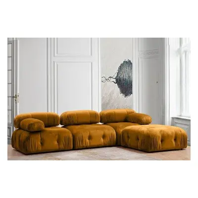 Atelier del Sofa Corner Sofa Bubble Corner ( L1-O1-1R -Puf) - Mustard