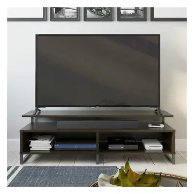 Hanah Home TV Stand Athena - Black Brown