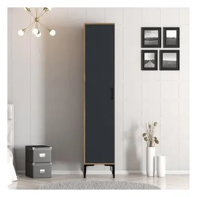 Hanah Home Wardrobe Kumsal S - Walnut, Anthracite WalnutAnthracite