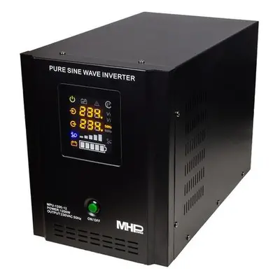 MHPower záložní zdroj MPU-1200-12, UPS, 1200W, čistý sinus, 12V, MPU-1200-12