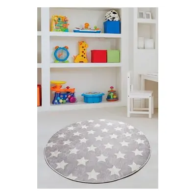 Conceptum Hypnose Carpet (140 cm) Yıldız - Grey GreyWhite