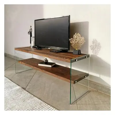 Hanah Home TV Stand TV103 Walnut