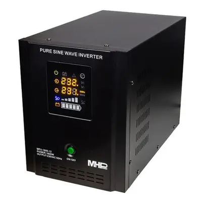 MHPower záložní zdroj MPU-1600-12, UPS, 1600W, čistý sinus, 12V, MPU-1600-12