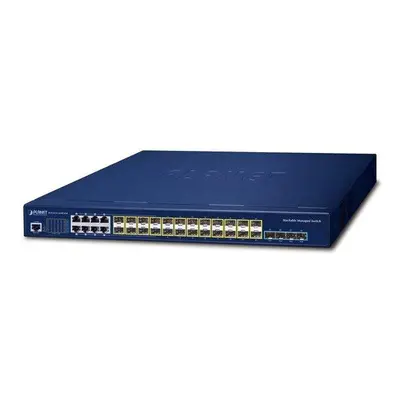 Planet SGS-6310-16S8C4XR L3 switch, 24x1Gb SFP, 8x1Gb LAN comb, 4x10Gb SFP+, HW/IP stack, VSF/Cl