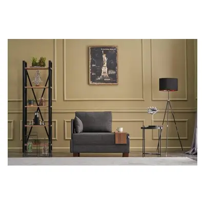 Atelier del Sofa 1-Seat Sofa Fly Left - Anthracite