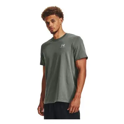 Under Armour Pánské tričko Logo Emb Heavyweight SS colorado sage S