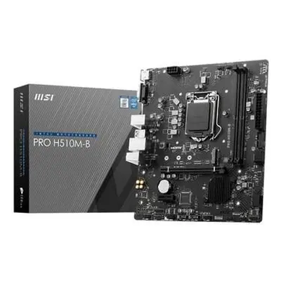 MSI PRO H510M-B / LGA1200 / Intel H470 / 2x DDR4 DIMM / M.2 / VGA / HDMI / mATX, PRO H510M-B