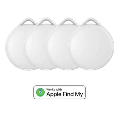 Set 4 ks ARMODD iTag bílý bez loga (AirTag alternativa) s podporou Apple Find My (Najít)