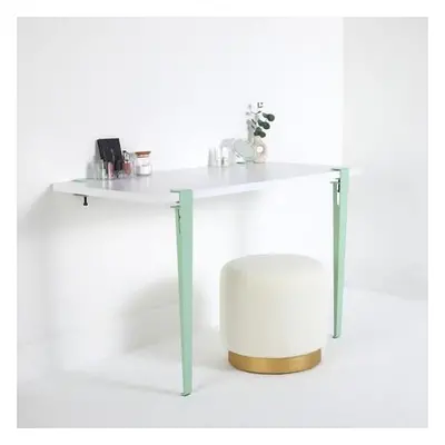 Hanah Home Make-Up Table Thetis - WhiteMint Green WhiteMintGreen