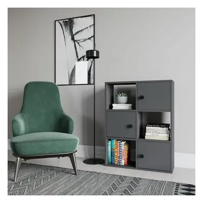 Hanah Home Bookshelf Tilton - Anthracite