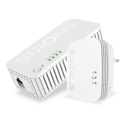 STRONG sada 2 adaptérů Powerline WF 1000 DUO MINI/ Powerline 1000 Mbit/s/ Wi-Fi 750 Mbit/s/ 1x L