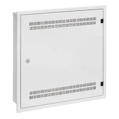 Solarix rozvaděč SOHO LC-18 do zdi s lištami 2U, 4U a 11U, 550x550x150mm, bílá RAL 9003, s rámeč