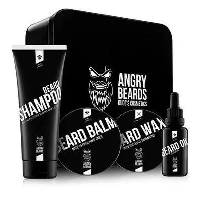 Angry Beards Velká sada péče o vousy Smooth & Saloon