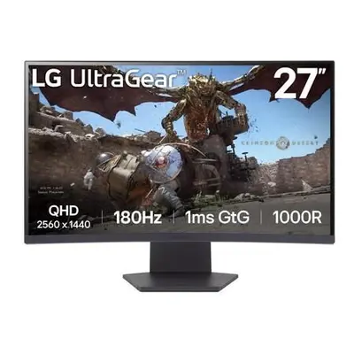 LG MT VA LCD LED 27" 27GS60QC - VA panel, 1ms, 180Hz, 2560x1440, HDMI, DP, zakriven, AMD freesyn