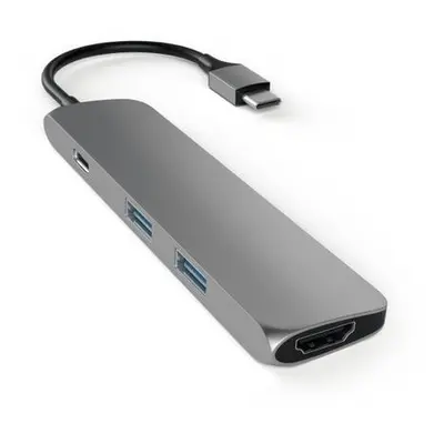 Satechi USB-C Slim Multiport adaptér - Space Gray Aluminium, ST-CMAM