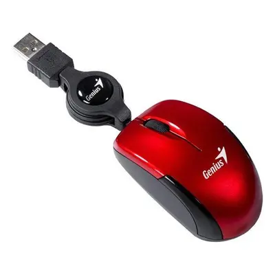 GENIUS Micro Traveler V2/ drátová/ 1200 dpi/ USB/ červená, 31010125107