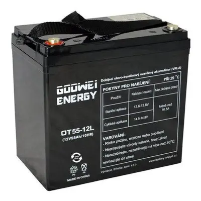 GOOWEI ENERGY Pb záložní akumulátor VRLA GEL 12V/55Ah (OTL55-12), OTL55-12