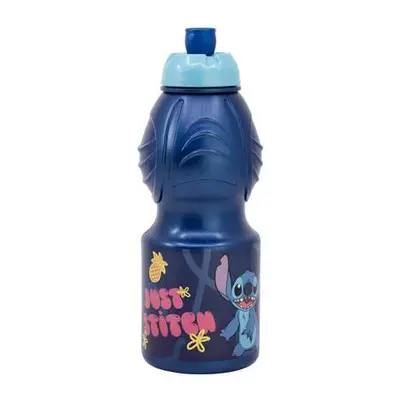 Sportovní láhev pro děti STOR 75032 400 ml Stitch Palms (modrá)