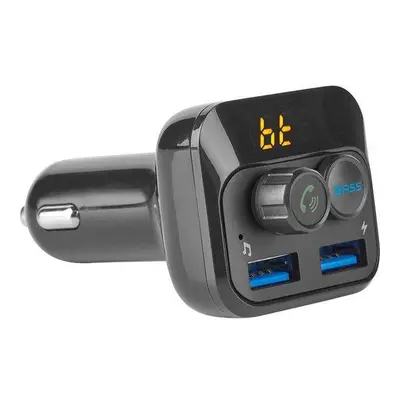 NEDIS FM Transmitter do auta/ Hands free volání/ 1.0 "/ LED obrazovka/ Bluetooth 5.0/ 12 - 24 V 