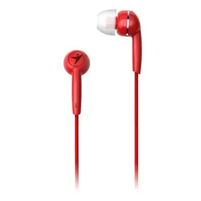 GENIUS headset HS-M320/ červený/ 4pin 3,5 mm jack