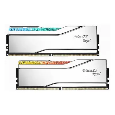 G.SKILL 32GB kit DDR5 7200 CL34 Trident Z5 Royal silver, F5-7200J3445G16GX2-TR5S