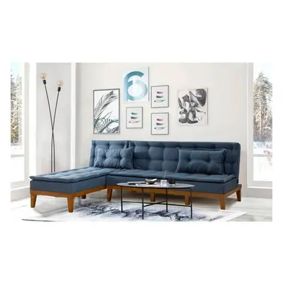 Atelier del Sofa Corner Sofa-Bed Fuoco - Dark Blue