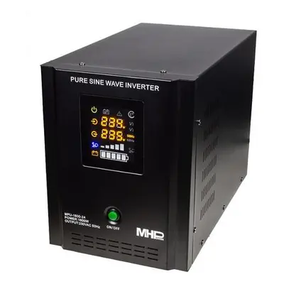 MHPower záložní zdroj MPU-1800-24, UPS, 1800W, čistý sinus, 24V, MPU-1800-24