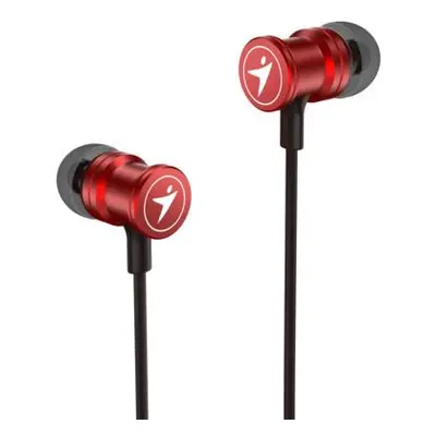 GENIUS headset HS-M316 METALLIC RED/ červený/ 4pin 3,5 mm jack