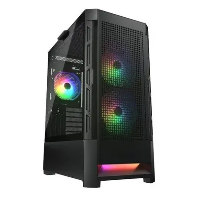 COUGAR PC skříň DUOFACE Pro Black Mid Tower Airflow Front Panel TG Left Panel 2 x ARGB 140mm & 1