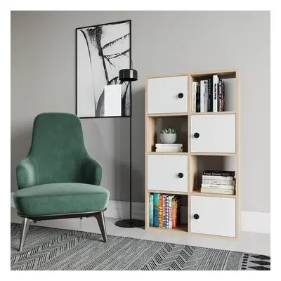 Hanah Home Bookshelf Tasso - Oak, White OakWhite