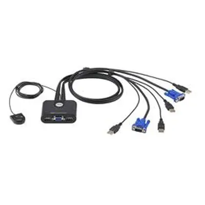 ATEN 2-port KVM USB mini, 1m kabely, DO, CS22U-A7