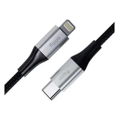 Datový kabel Allity AUC-01 USB-C/Lightning 1m 27W černý