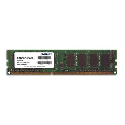 PATRIOT Signature 8GB DDR3 1600MHz / DIMM / CL11 / SL PC3-12800, PSD38G16002