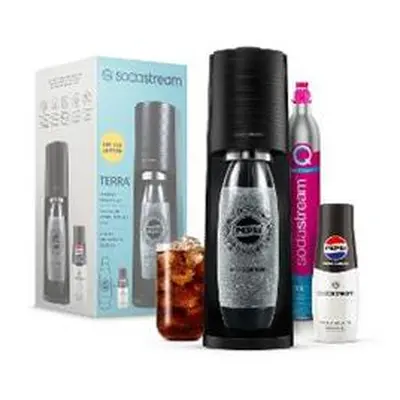 Sodastream Sada výrobníku TERRA Black Pepsi Zero Megapack