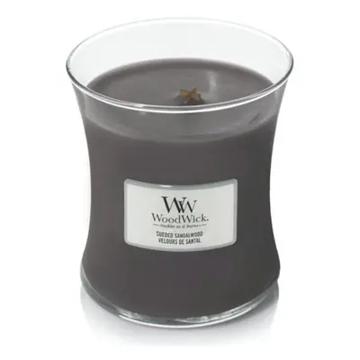 Vonná svíčka váza Suede & Sandalwood WoodWick - 275 g