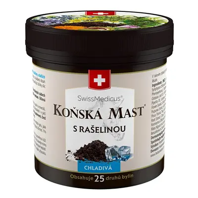 Koňská mast s rašelinou chladivá v plastové dóze Herbamedicus - 250 ml