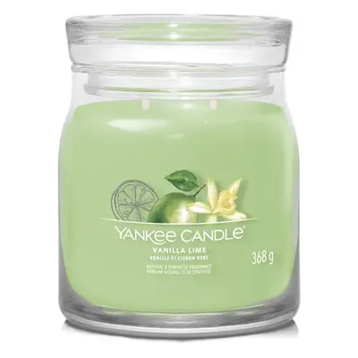 Aromatická svíčka Signature sklo střední Vanilla Lime Yankee Candle - 368 g