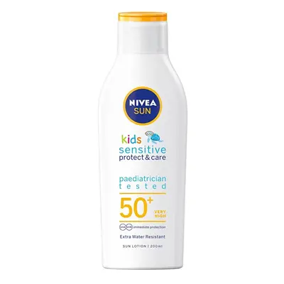 Dětské mléko na opalování SPF 50+ Sun Kids (Pure & Sensitive Sun Lotion) Nivea - 200 ml