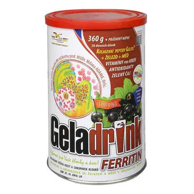 Geladrink Ferritin nápoj Černý rybíz Geladrink - 360 g